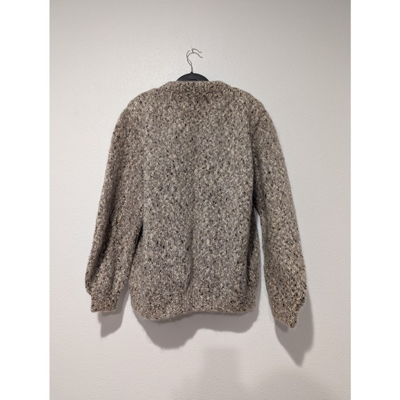 Wool Cardigan Pearl Gold Buttons, Glam Grandma Granniecore - Picture 2 of 4